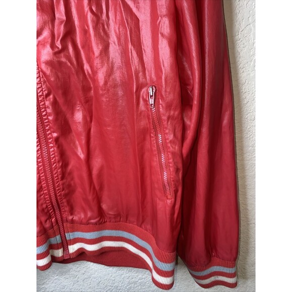 Vintage Pony Varsity Track Jacket Red Mens S 80s y2k 90s Hip Hop retro gorp - Picture 2 of 8